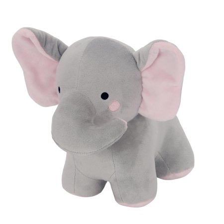 Bedtime Originals Rainbow Jungle Plush Elephant - Cherry