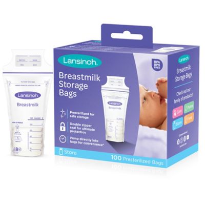 Lansinoh Breastmilk Storage Bags Pre-Sterilized - 100 CT