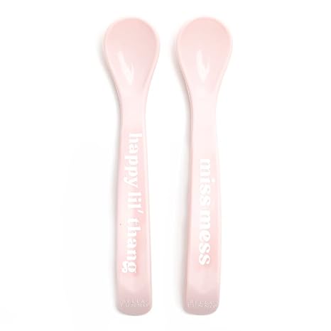 Bella Tunno Wonder Spoons - Soft Baby Spoon Set, Pink