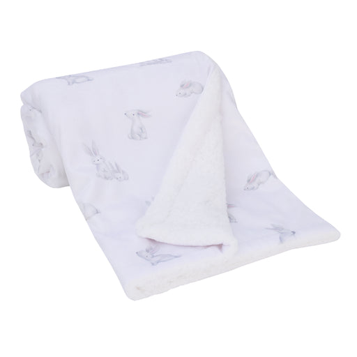 Ever & Ever Sweet Bunny Sherpa Baby Blanket