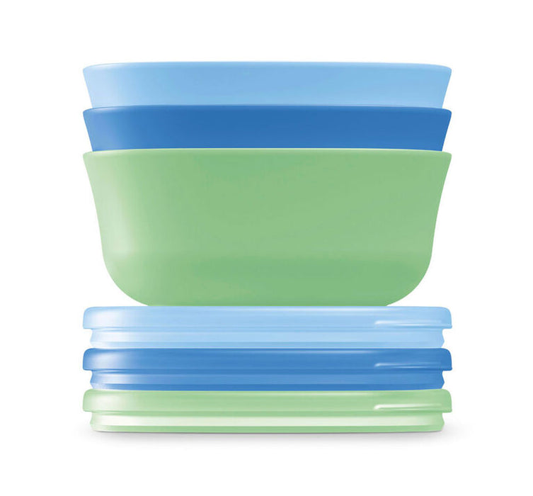 NUK Stacking Bowl and Lid 3 Pack