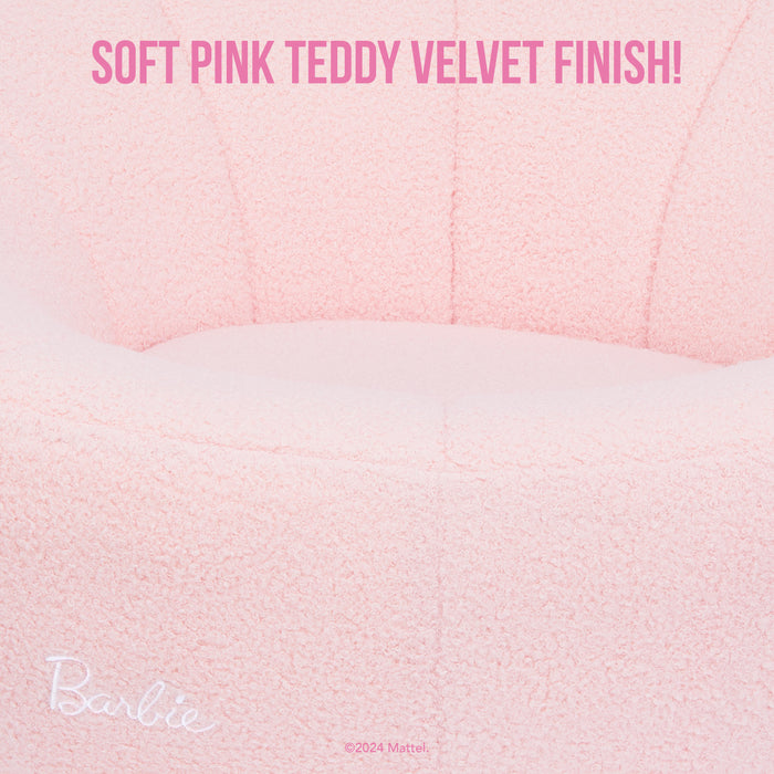 Barbie I'm Unstoppable Kid's Couch by Evolur