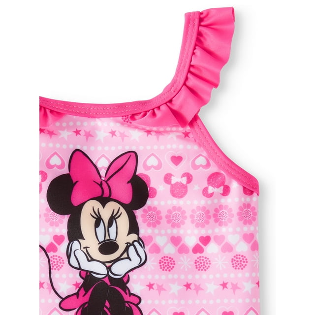 Disney's Minnie Mouse Baby Girl One-Piece Ruffle Swimsuit