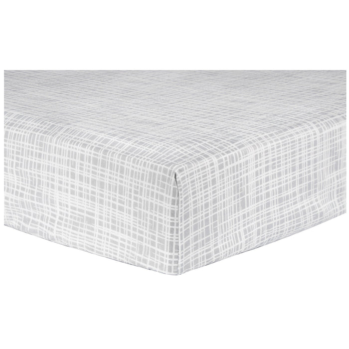 Trend Lab Criss Cross Deluxe Flannel Fitted Crib Sheet