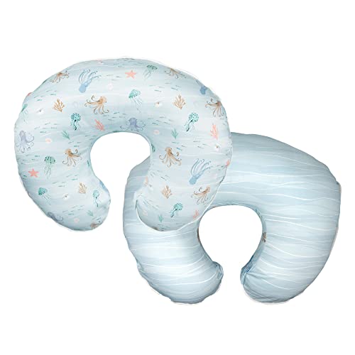 Boppy Premium Support Nursing Pillow Cover in Blue Ocean