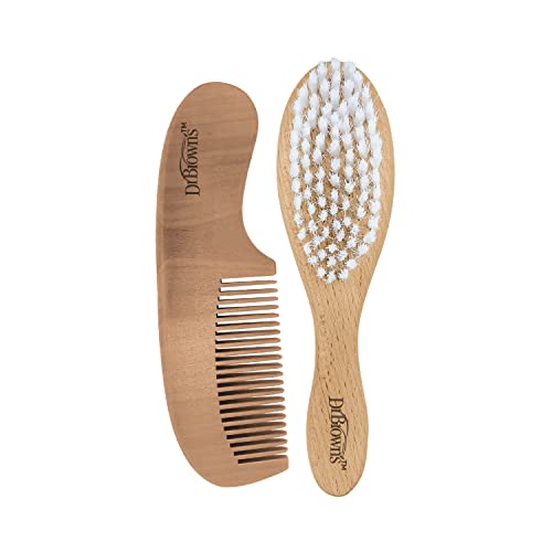 Dr. Brown Soft and Safe Baby Brush + Comb