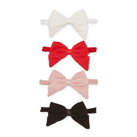 So'dorable 4 Piece Headwrap Set in White, Red, Pink and Black