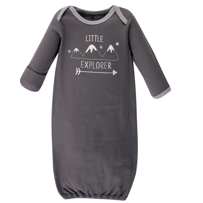 Hudson Baby Infant Boy Cotton Gowns Little Explorer