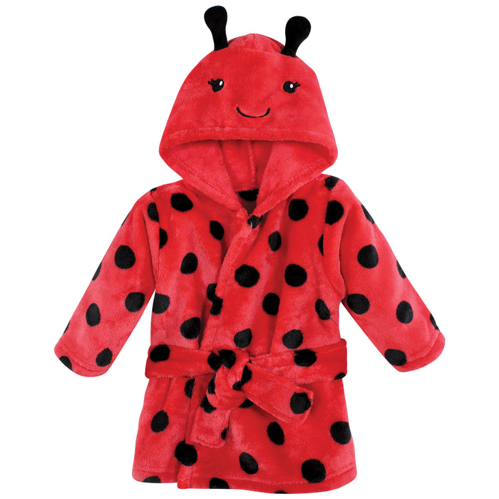 Hudson Baby Plush Bathrobe and Toy Set, Ladybug, One Size