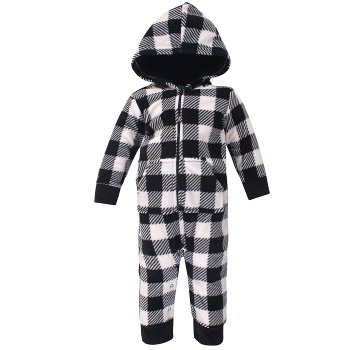 Hudson Baby Infant Boy Fleece Jumpsuits, Coveralls, and Playsuits 2-Pack, Christmas Dog