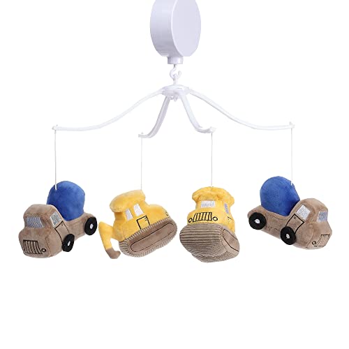 Lambs & Ivy Bedtime Originals Construction Zone Musical Baby Crib Mobile