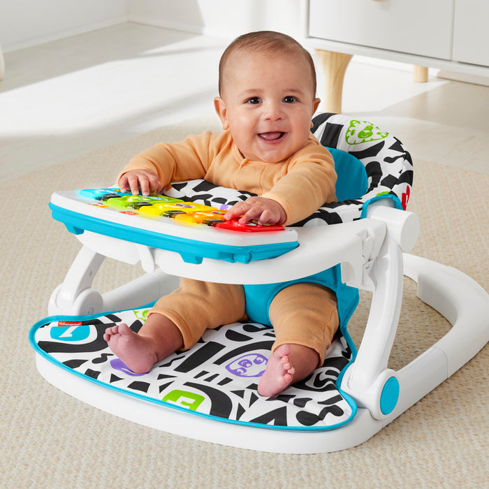 Fisher-Price Kick & Play Deluxe Sit-Me Up Seat in Black/White