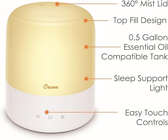 Crane Baby 3-in-1 Humidifier & Aroma Diffuser