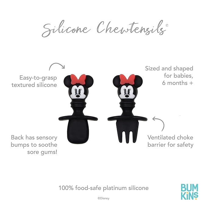 Disney Silicone Chewtensils®: Minnie Mouse