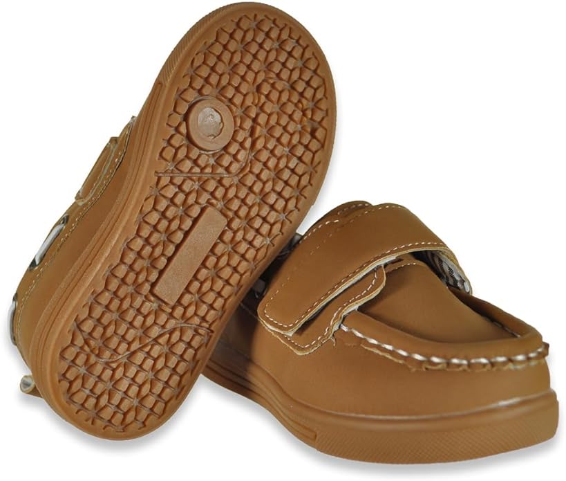 Stepping Stones Baby Boys' Boat Shoes - Tan