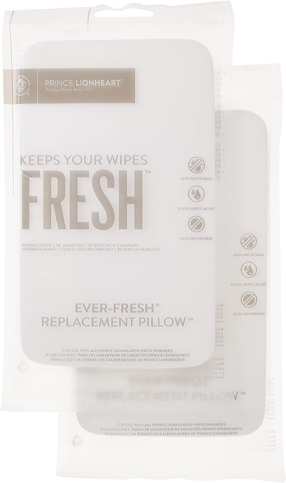Prince Lionheart Ever-Fresh Replacement Pillows for Prince Lionheart Wipes Warmer, 2 Count