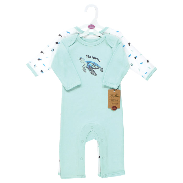 Touched by Nature Organic Cotton Coveralls, Endangered Sea Turtle