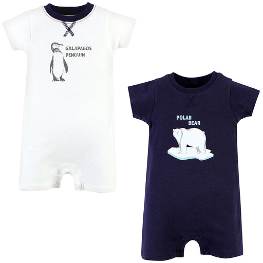 Touched by Nature Baby Organic Cotton Rompers, Endangered Polar Bear