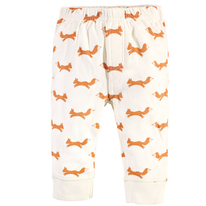 Touched by Nature Baby and Toddler Boy Organic Cotton Pants 4 Pack, Fox