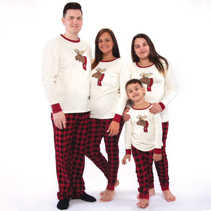 Touched by Nature Womens Holiday Pajamas, Moose