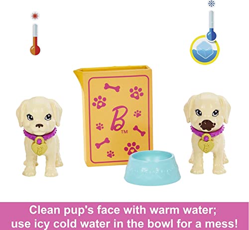 Barbie Pup Adoption Playset and Doll with Brown Hair