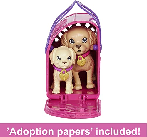 Barbie Pup Adoption Playset and Doll with Brown Hair