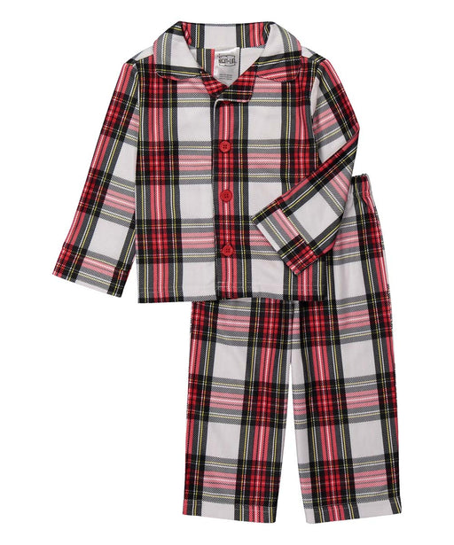 Baby Starters Night Life, Red & White Button-Up Pajama Set