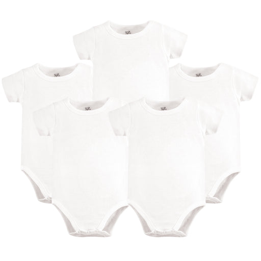 Touched by Nature Organic Cotton Bodysuits 5-pack, White