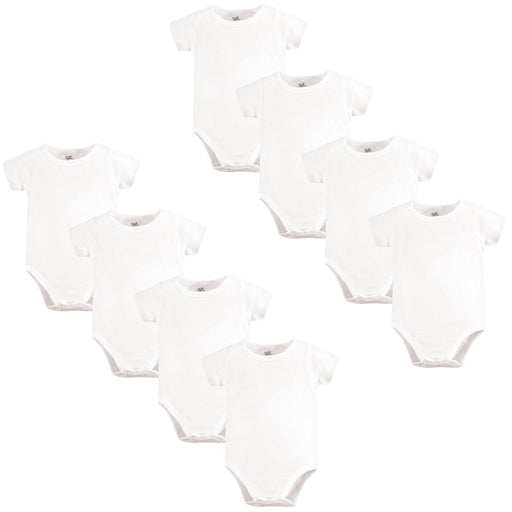 Touched by Nature Organic Cotton Bodysuits 8-pack, White