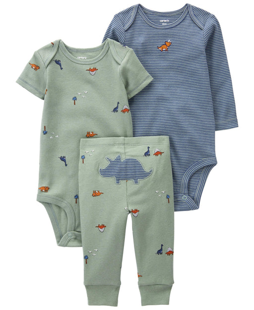 Carter's Baby Boy Dinosaur 3 Piece Bodysuits & Pants Set