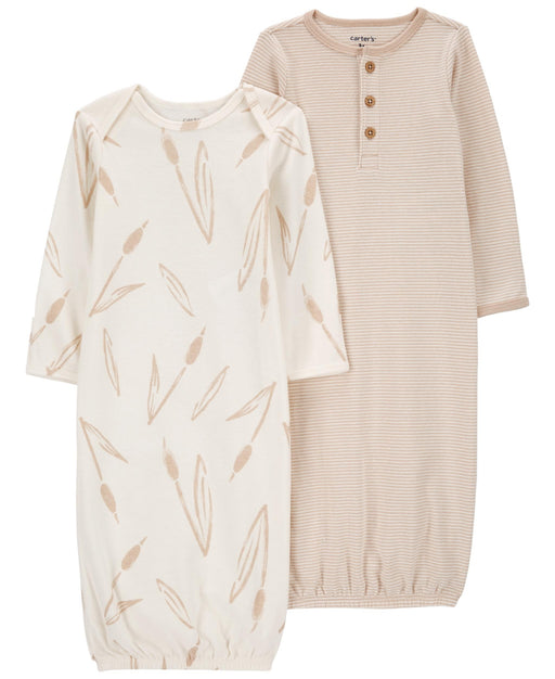Carter's Baby 2-Pack Sleeper Gowns in Neutral