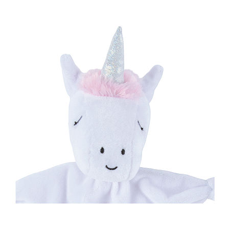 Trend Lab White and Pink Female Unicorn Infant Security Blanket