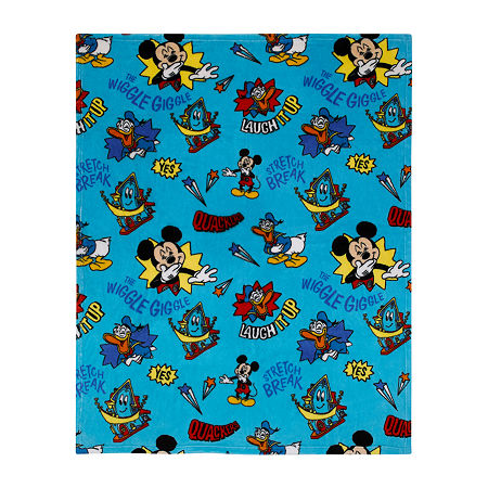 Disney Mickey Mouse Funhouse Crew  Super Soft Toddler Blanket