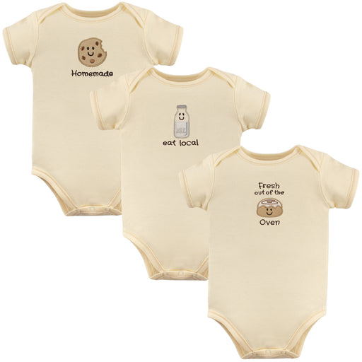 Touched by Nature Organic Cotton Bodysuits 3-Pack, Oven