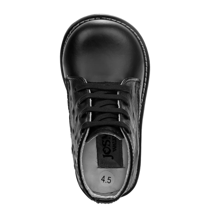 Josmo Classic Smooth Ostrich Toddlers' Medium Width Walking Shoes Black