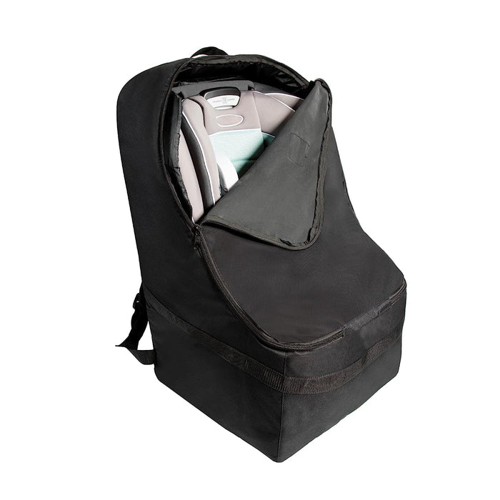 J.L. Childress Ultimate Padded Backpack Car Seat Travel Bag, Black