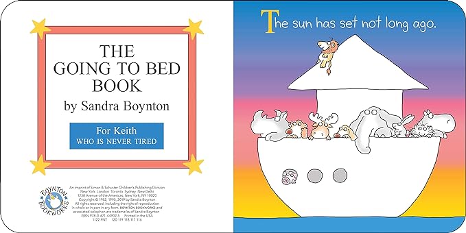 Simon & Schuster Boynton Going To Bed Board Book