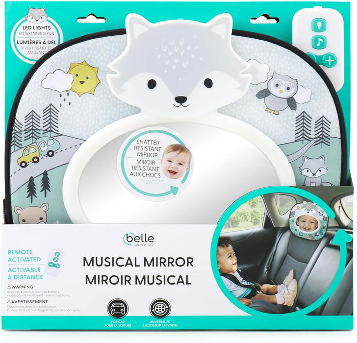 Belle On The Go Musical Woodland Mirror
