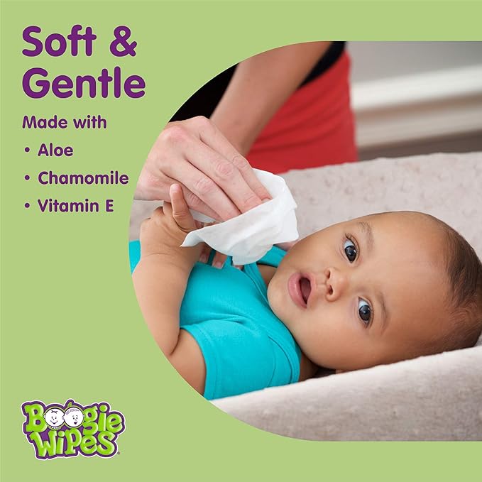 Boogie Wipes Saline Nose Wipes-Unscented 90ct