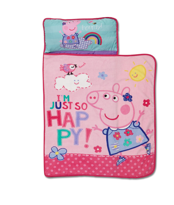 Peppa Pig Baby Boom Toddler Quilted Mat and Plush Blanket Nap Mat