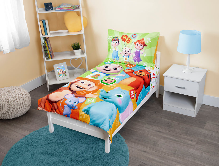 CoComelon Learning is Fun Toddler Bedding Set