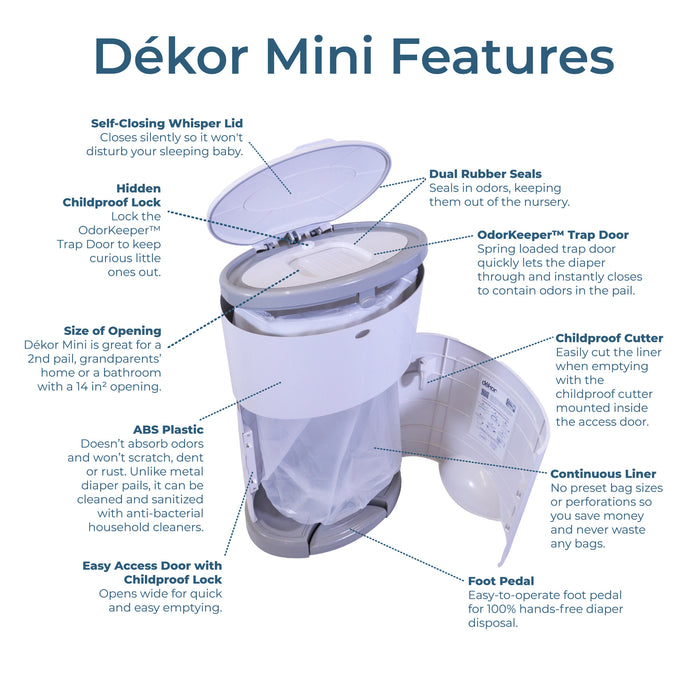 Diaper Dekor Mini Diaper Disposal System