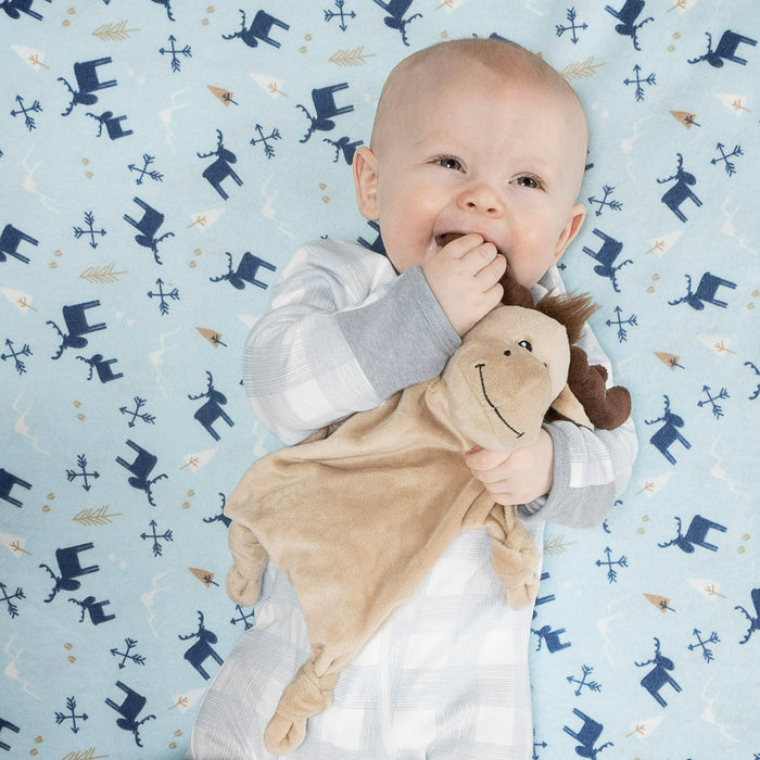 Trend Lab Brown Moose Infant Security Blanket
