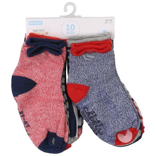 Capelli of New York Toddler Baby Boys 10-pk, Save Ocean Print Socks