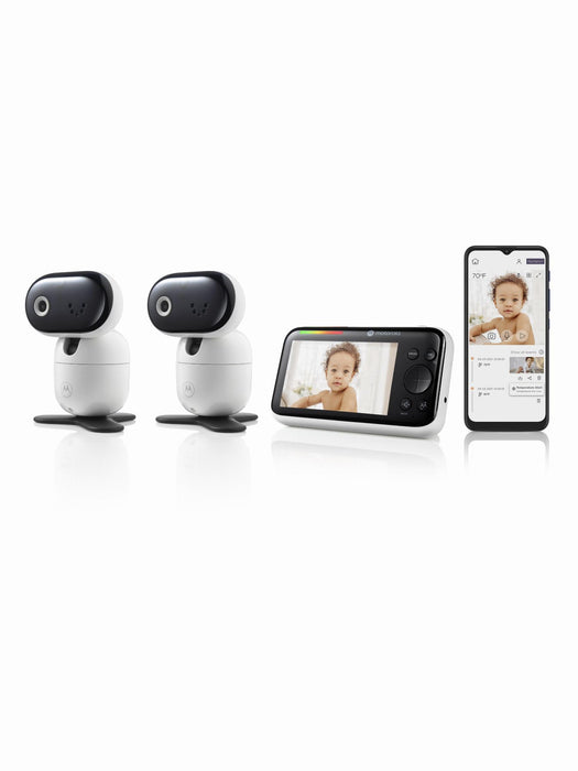 Motorola PIP1510 Connect 5" 1080p Remote Pan/Tilt Video Baby Monitor - 2 Camera Pack