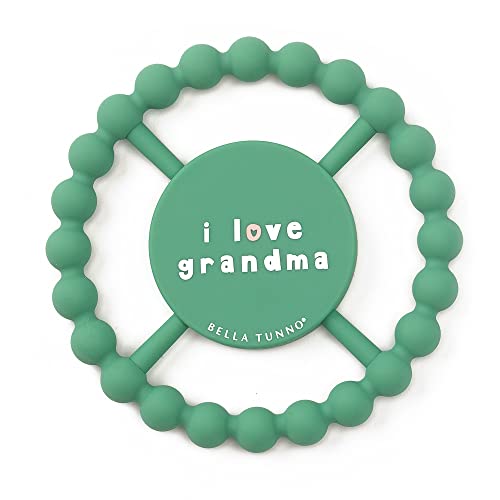 Bella Tunno Happy Teether – Soft & Easy Grip Baby Teether Toy, I Love Grandma