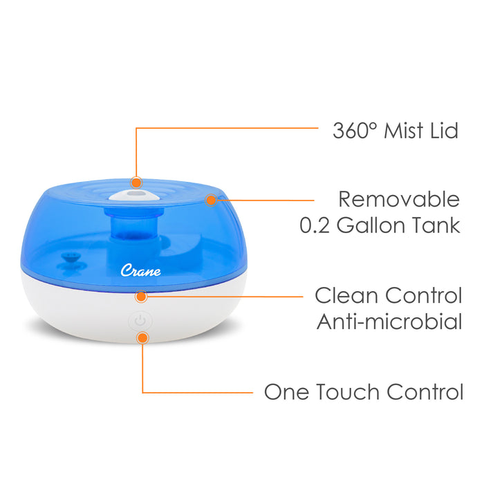 Crane Personal Cool Mist Humidifier - 0.2gal