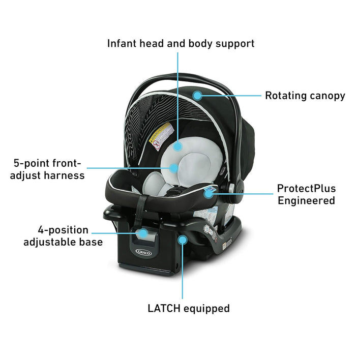 Graco SnugRide 35 Lite LX Infant Car Seat, Studio