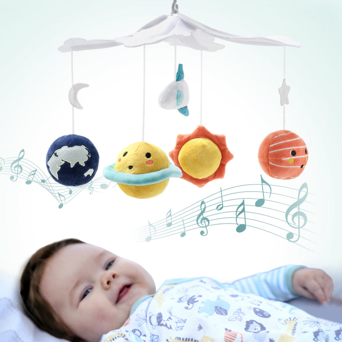 The Peanutshell Spectacular Space Baby Musical Crib Mobile