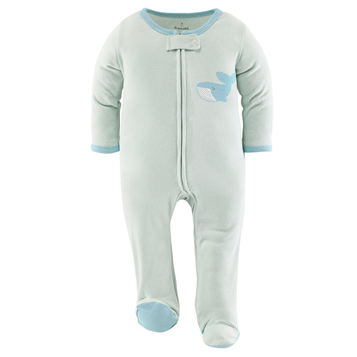 The Peanutshell Sunshine Neutral Footed Baby Sleepers for Boys or Girls 3-Pack 0-3 Months